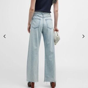 Veronica Bead Taylor High-Rise Wide-Leg Jeans size 26